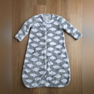 Hudson Baby Gray and White Cloud Sleep Sack